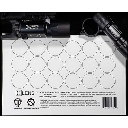 CLENS Weapon Light and Flashlight Lens Protector