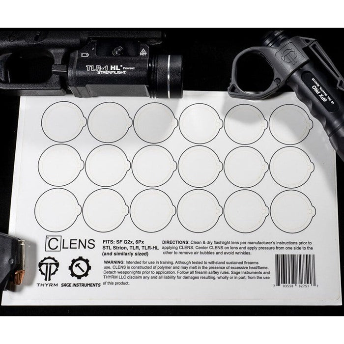 CLENS Lens Protector for Weapon Lights and Flashlights