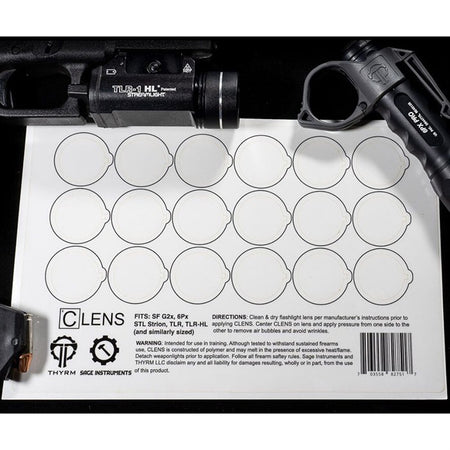 CLENS Lens Protector for Weapon Lights and Flashlights