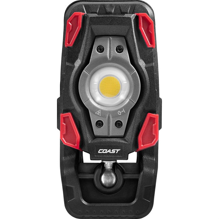 CL10R CLAMP LIGHT 1150 LUM W/ULTRA VIEW FLOOD LIGHT BLK/RED