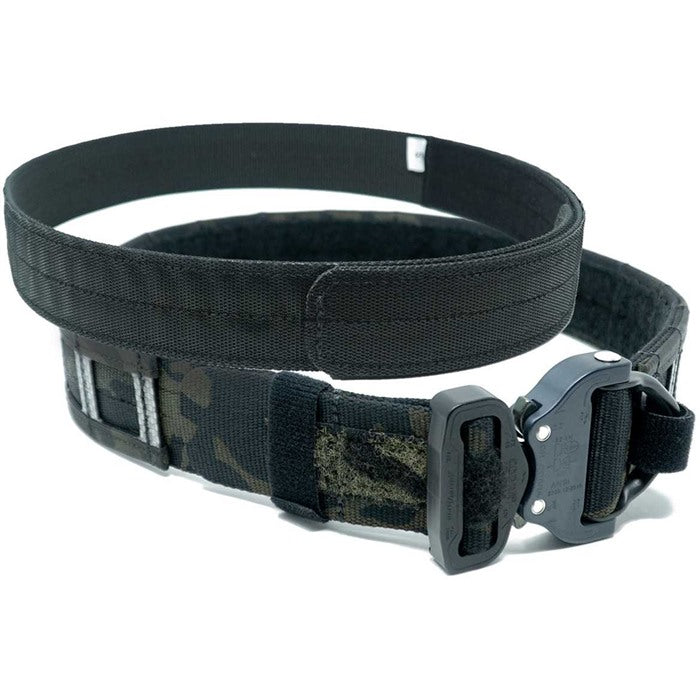 GBRS Group Assaulter Belt V3 Multicam Black Medium, Dual-Belt System, 20 PALS Sections, 1.75" Cobra Buckle