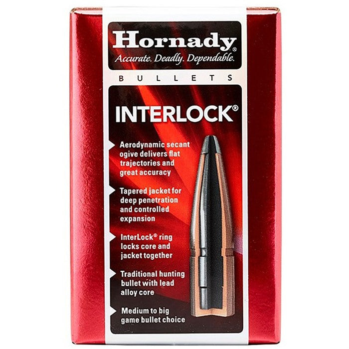 Hornady 4502 .458 350 Grain InterLock Round Nose Bullets Box of 50