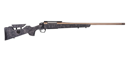 CVA CR3960F Cascade Long Range Hunter Full Size 7mm Rem Mag 24" Smoked Bronze Cerakote Steel Threaded Barrel, Black w/Smoked Bronze Web Synthetic Stock
