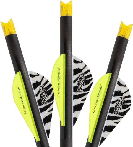 Lumenok Xbow 20" Carbon Arrow Orange Lighted Crescent Nock 3-Pack