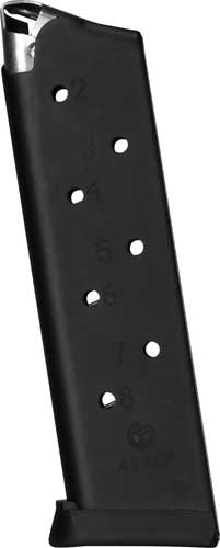 Metalform 1911 Govt .45 ACP 8 Round Black Removable Base Handgun Magazine
