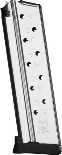 Metalform 1911 Govt 9mm 10 Round S/S Removable Base Handgun Magazine
