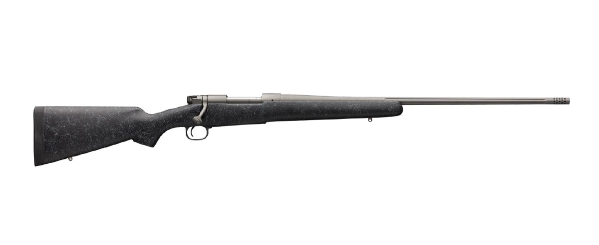 Winchester Guns 535238220 Model 70 Extreme 308 Win Caliber with 5+1 Capacity, 22" Barrel, Tungsten Gray Cerakote Metal Finish & Textured Charcoal Gray Fixed Bell & Carlson Stock Right Hand (Full Size)