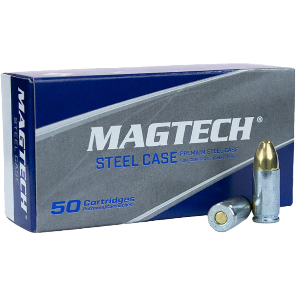Magtech 9mm Luger Zinc plated Steel Case 115 Grain Full Metal Jacket(FMJ)