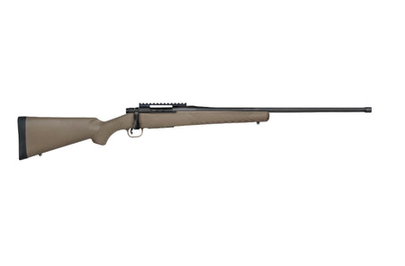 Mossberg 28170 Patriot Predator 7mm PRC 3+1 24" Matte Blued Threaded Barrel, Matte Blued Picatinny Rail Stainless Steel Receiver, Fixed Flat Dark Earth Synthetic Stock, Right Hand