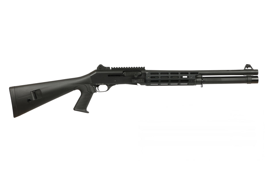 MAC 21000183 Agency Tradesman 1014 12 Gauge Semi-Auto 3" 5+1 18.50" Black Chromate Ported Barrel, Aluminum Receiver w/Picatinny Rail, M-LOK Handguard, Black Fixed w/Pistol Grip Synthetic Stock