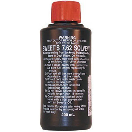 Sweet's 7.62 200ml Bore Solvent for Copper Fouling Removal