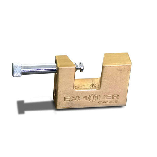 Explorer Patented Solid Brass Gun Case Lock with Keys