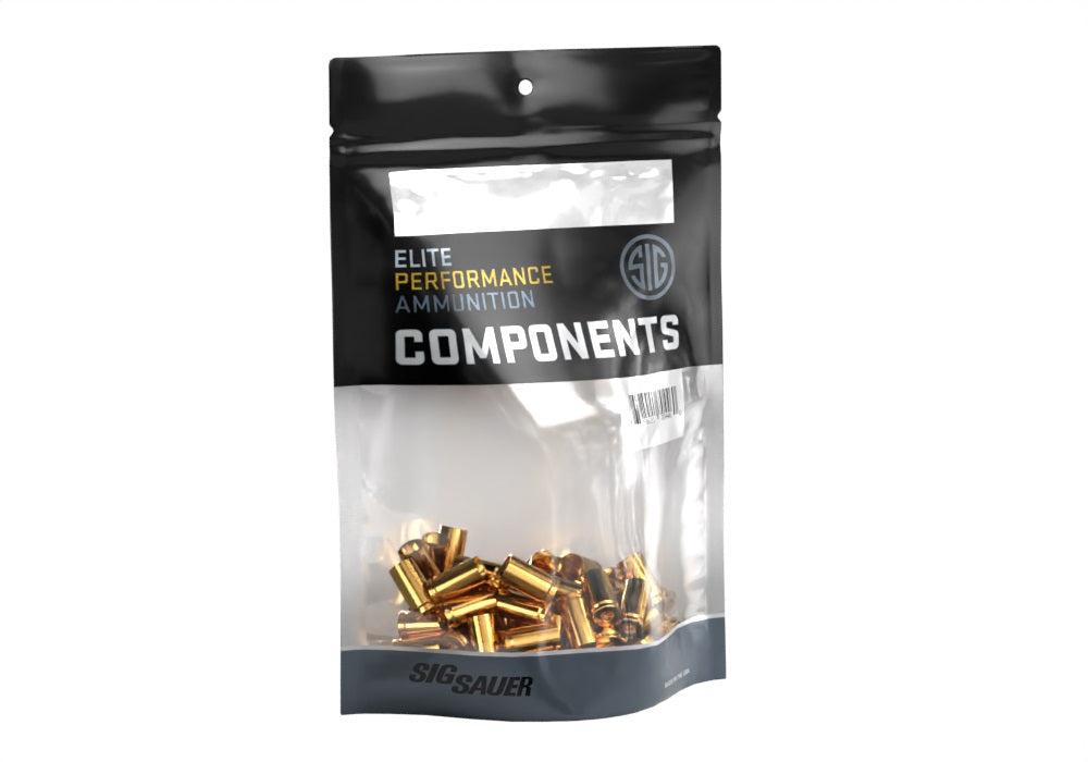 SIG SAUER 9mm Luger Premium Brass Reloading Cases 100-Count