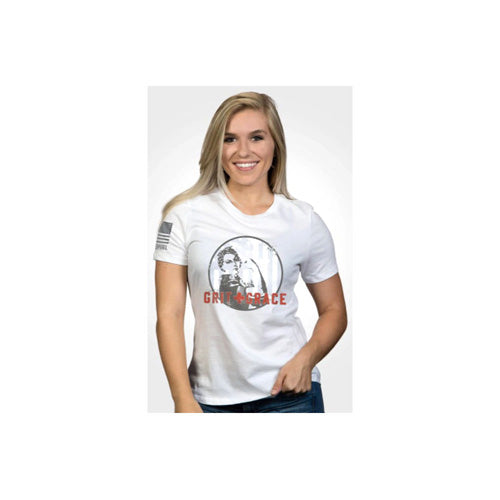 Nine Line Grit and Grace Women's Relaxed Fit Shirt White XL