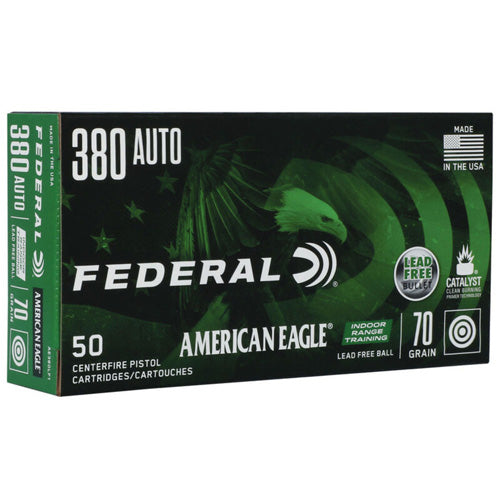 American Eagle Indoor Range Training Lead-Free IRT 70 Grain .380 ACP/Auto 1110 fps 604544656527
