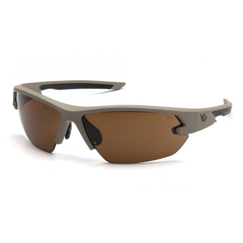 Venture Semtex 2.0 Tactical Safety Glasses Tan Frame Bronze Lens