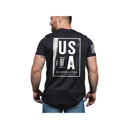 Men's US of A Graphic Tee Black Size Small