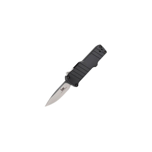 HK Micro Incursion 1.95in Automatic OTF Knife Clip Point Matte Black Frame