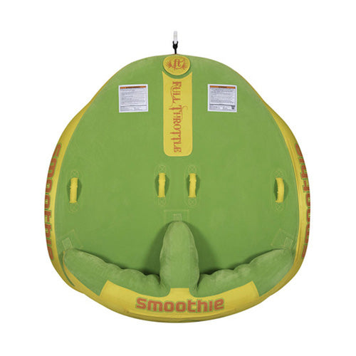 Smoothie 2-Rider Green Flocked Sit-On-Top Water Tube