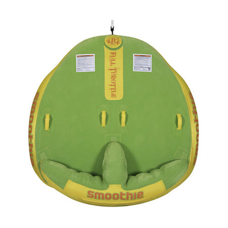 Smoothie 2-Rider Green Flocked Sit-On-Top Water Tube