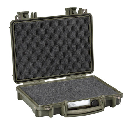 Explorer Green Single Pistol Hard Case Pre-Cubed Foam