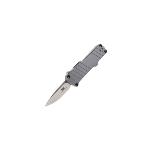 HK Micro Incursion 1.95in Automatic OTF Knife Clip Point Gray Frame