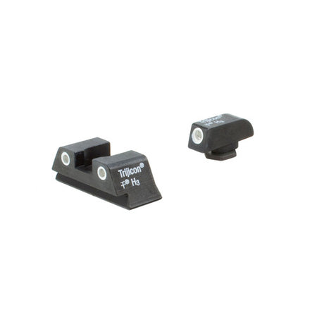 Trijicon B&T Iron Night Sights for Glock 42/43/43X/43E/48 - Green/Orange, Square Notch