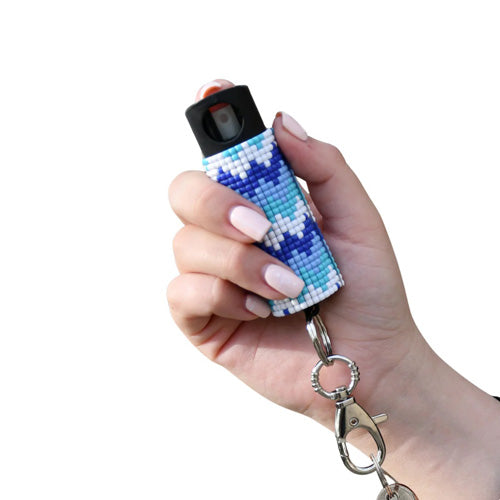 Guard Dog Security Bling It On Mosaic Pepper Spray Keychain 16ft Range