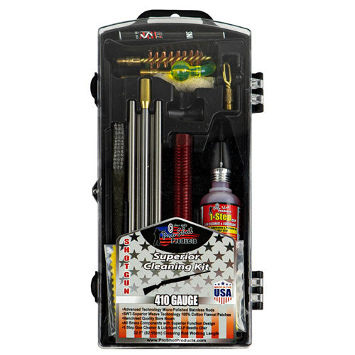 .410 GA Shotgun Box Cleaning Kit with Rods & Brushes