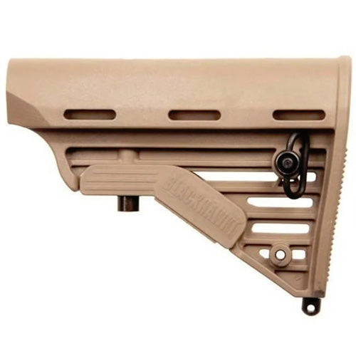 Dark Earth Adjustable Commercial AR M4 Buttstock with Ambidextrous QD