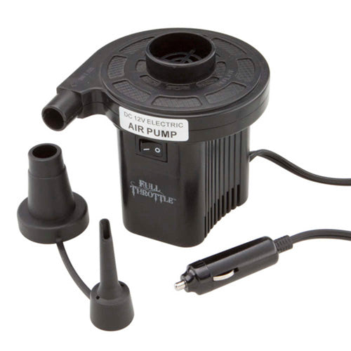 Compact Black 12-Volt Inflatable Air Pump