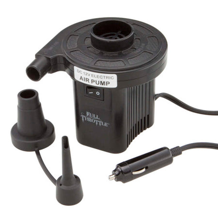Compact Black 12-Volt Inflatable Air Pump