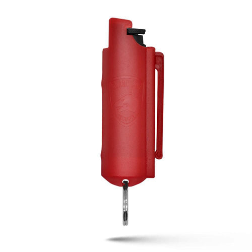 1/2 Oz Red Hard Case Keychain Pepper Spray with UV Dye by Guard Dog