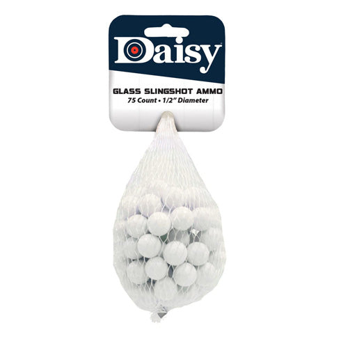 Daisy Powerline Glass Slingshot Ammo 75-Count 1/2 Inch