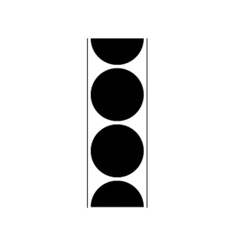Pro-Shot 1 Inch Black Splatter Target Pasters 432 Pack