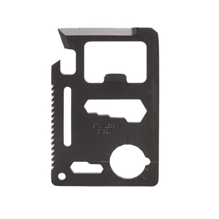 Pocket Survival Card Tool 11 Functions Stainless Steel