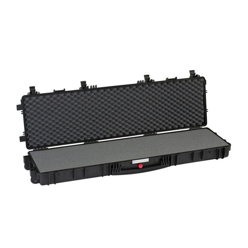 Explorer RED Waterproof Long Rifle Case with Pre-Cubed Foam - Black