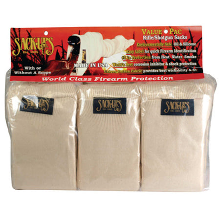 Sack-Ups Safe Natural 6-Piece Rifle Shotgun Sack-Up Value Pack