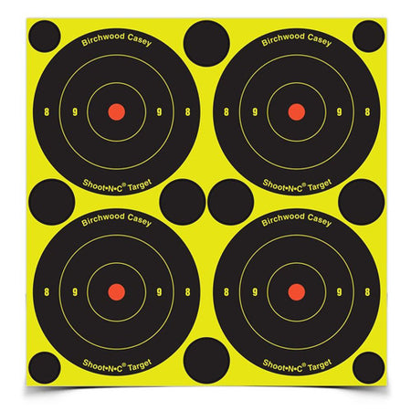 Shoot-N-C 3 Inch Self-Adhesive Bullseye Reactive Target Sheets 1000 Ct