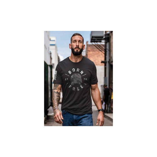 Nine Line Born Free Eagle Graphic T-Shirt Black 3XL