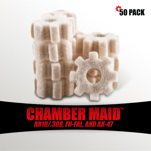 .308 Cal Chamber Star Cleaning Swabs for AR10 FN-FAL AK47 50 Pack