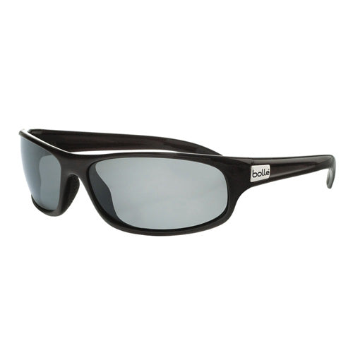 Bolle Anaconda Polarized Gray Lens Black Shiny Frame Sunglasses