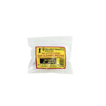 Black Powder .45-.48 Cal Cotton Flannel Cleaning Patches 2-1/2 Inch Square 100 Pack