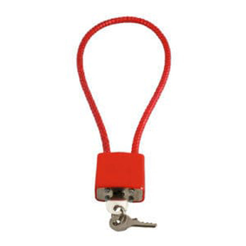 15" Red Cable Gun Lock CA DOJ & MD Roster Approved No Logo