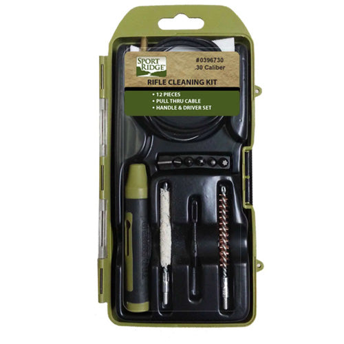 .22 Cal Rifle Cleaning Kit 12 Pc Hard Case with Driver Set