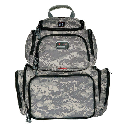 G Outdoors GPS Freestanding Handgunner Backpack with 4-Pistol Cradle in Digital Camo