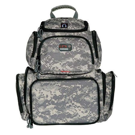 G Outdoors GPS Freestanding Handgunner Backpack with 4-Pistol Cradle in Digital Camo