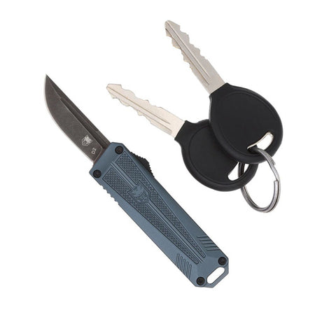 California OTF 929TB Grey Drop Point Blade Pocket Knife by CobraTec
