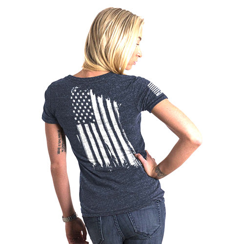 Nine Line Women's America Patriotic Relaxed Tee Navy 2XL