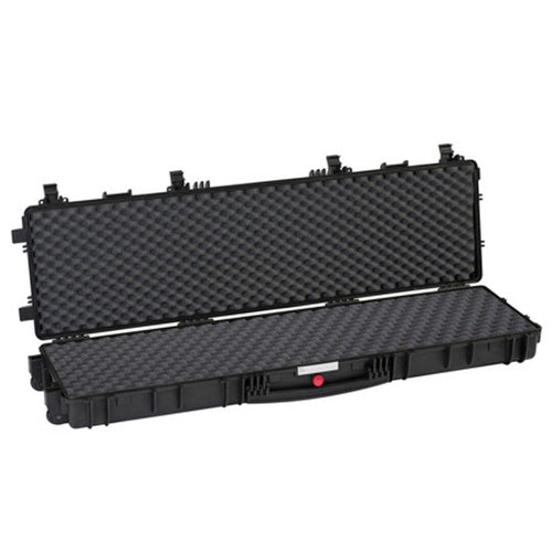 53In Red Explorer Green Waterproof Gun Case Dual Layer Convertible Foam